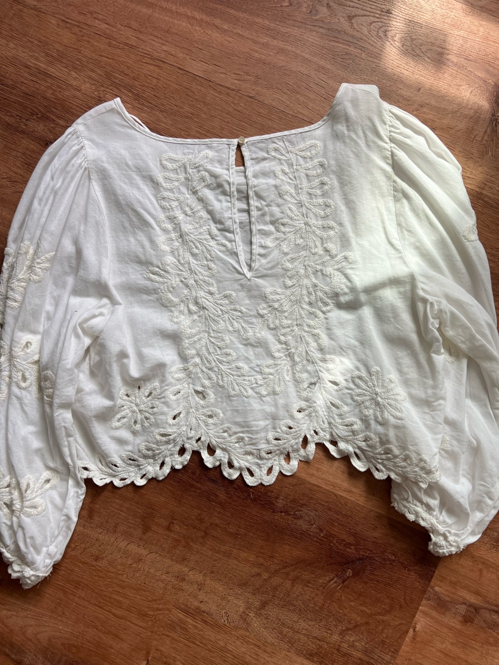 Free People Oleander Top Size XL RT $128 Ivory - Picture 3 of 6